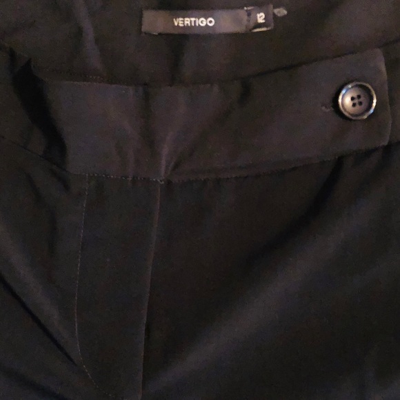 NWT Vertigo Black Culotte Pants Sz 12 - Picture 4 of 5